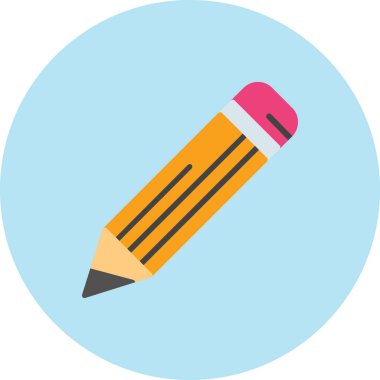 Kalem. Web simgesi basit illüstrasyon