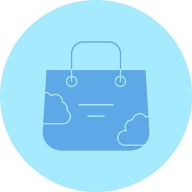 Çanta. Web simgesi basit illüstrasyon