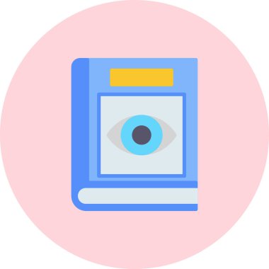 kitap web simgesi basit illüstrasyon