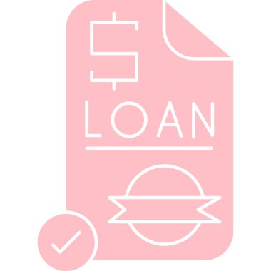 kredi modern renk vektörü simgesi