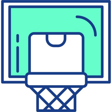 Basketbol. Web simgesi basit illüstrasyon