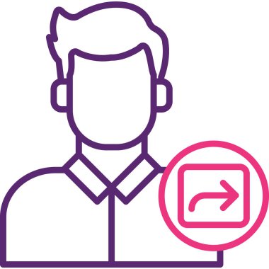 Çantalı bir adamın vektör çizimi