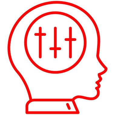 Beyin. Web simgesi basit tasarım