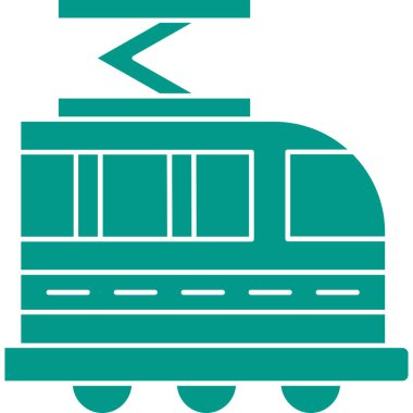 tren. Web simgesi basit illüstrasyon