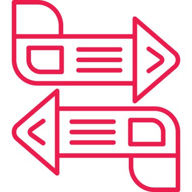 yön ikonu vektör illüstrasyonu