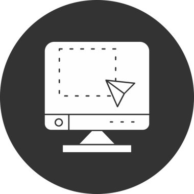 İnternet konseptinin web simgesi, vektör illüstrasyonu