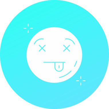 Emoji simge tasarım vektörü