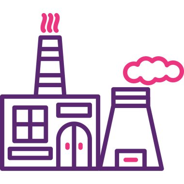 Fabrika. Web simgesi basit tasarım