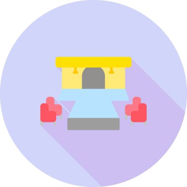 Spor salonunun modern vektör simgesi