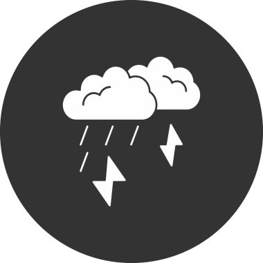 Bulut simgesinin vektör illüstrasyonu