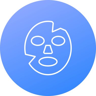 maske simgesi vektör illüstrasyonu