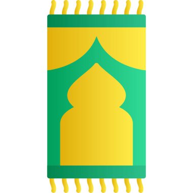 İslami cami vektör ikonu. düz biçim simgesi