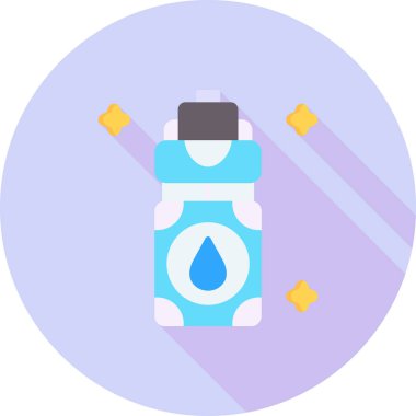 Şişe. Web simgesi basit illüstrasyon