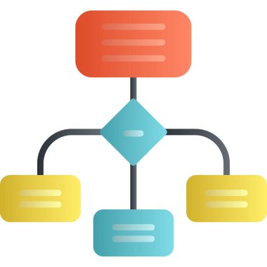 Sunucu simgesi, vektör illüstrasyonu