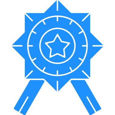 Madalya. Web simgesi basit illüstrasyon