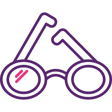 dürbün simgesi vektör illüstrasyonu