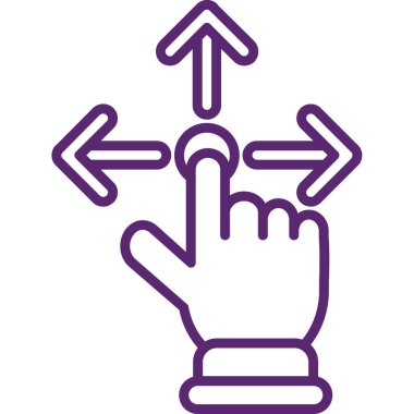 İmleç. Web simgesi basit illüstrasyon