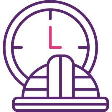 Saat. Web simgesi basit illüstrasyon