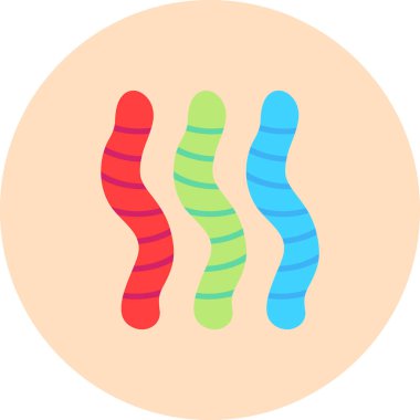 - Şeker. Web simgesi basit illüstrasyon