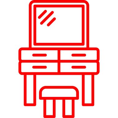 Sandalye. Web simgesi basit illüstrasyon