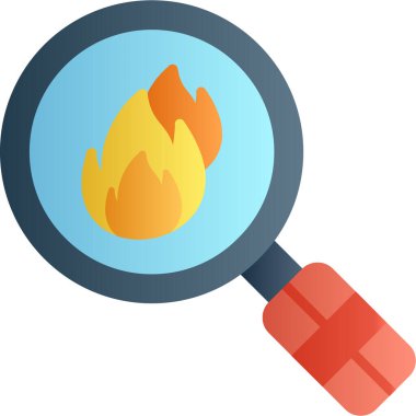 Ateş vektörü simgesini ateşle