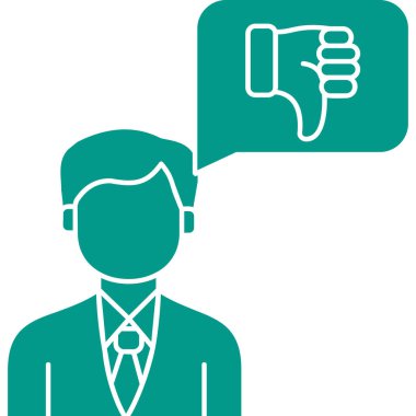 Müşteri hizmeti simgesi, vektör illüstrasyonu basit tasarım