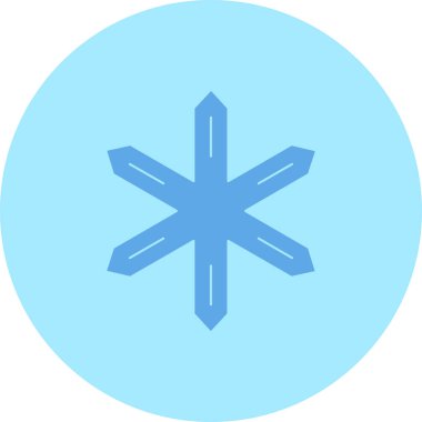 Kar tanesi. Web simgesi basit tasarım