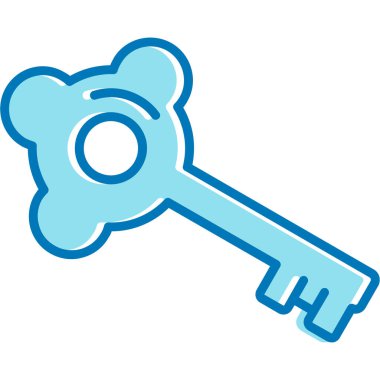 Anahtar. Web simgesi basit illüstrasyon