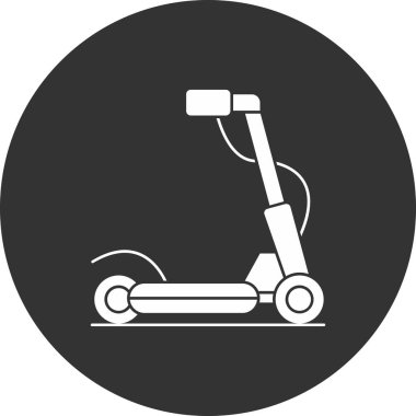 Modern scooter simgesinin vektör çizimi