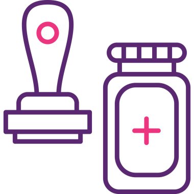 ilaç ve sağlık ikonu vektör illüstrasyonu