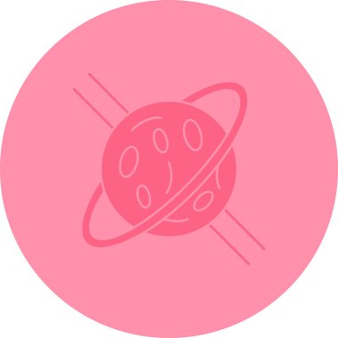 Gezegen. Web simgesi basit illüstrasyon