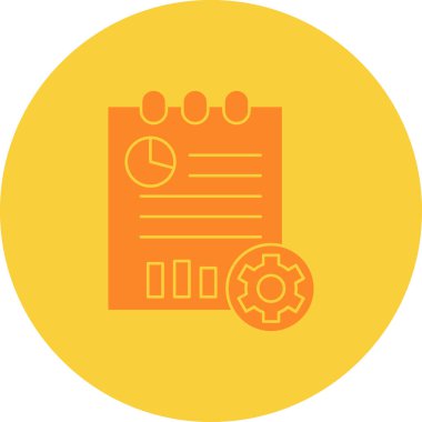 Web ve geliştirme için iş yönetimi dairesi simgesi