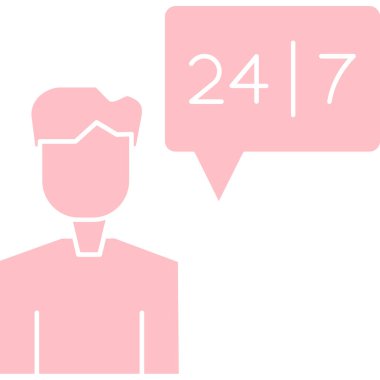 Bir insan simgesinin vektör illüstrasyonu