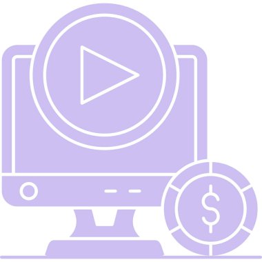 Video kamera simgesi. vektör simgesi