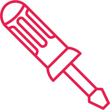 tornavida simgesi. Web tasarımı için tornavida vektör simgelerinin basit çizimi