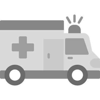 Ambulans arabası hastane simgesi