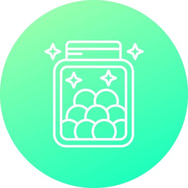 Eşsiz Gıda Vektör Hattı Simgesi