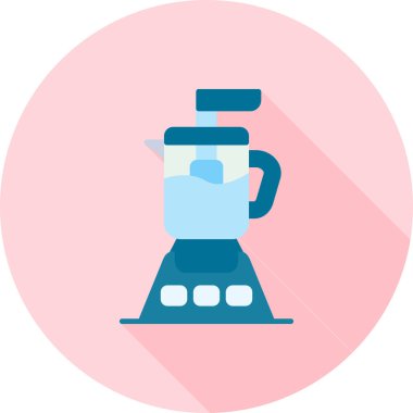 Beyaz arkaplanda izole edilmiş düz biçimdeki çaydanlık simgesi.