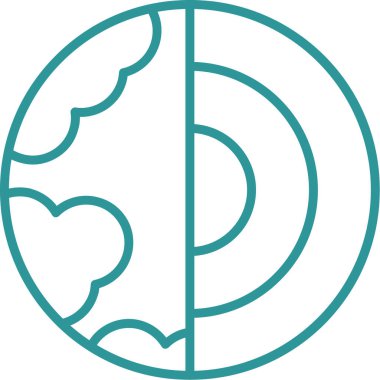 dünya küresi simgesi ana hat biçiminde