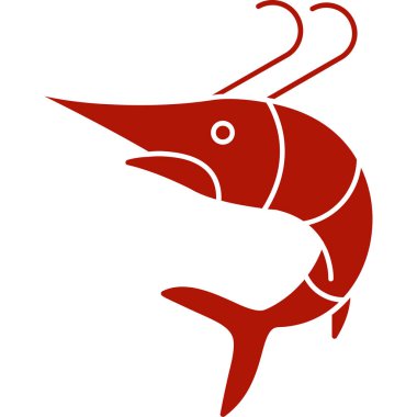 kırmızı balık vektör illüstrasyonu