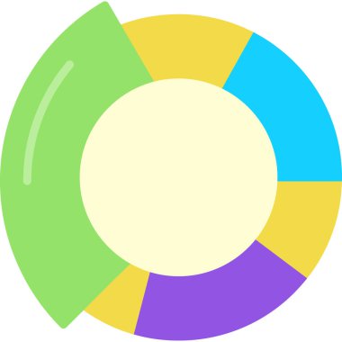 Pasta çizelgesi. Web simgesi basit tasarım