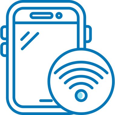 wifi vektör simgesi değiştirilebilir vuruşu