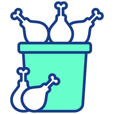 Kova. Web simgesi basit illüstrasyon