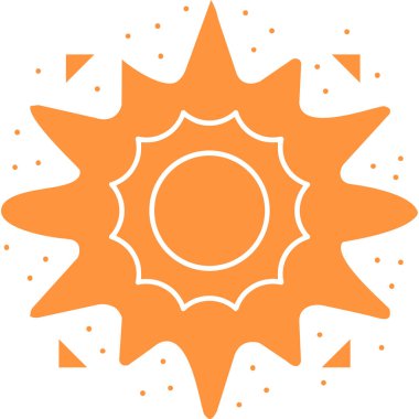 Güneş Simgesi Vektör illüstrasyonu