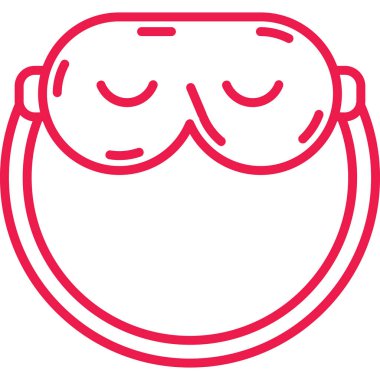 Çizgi film maskesinin vektör çizimi