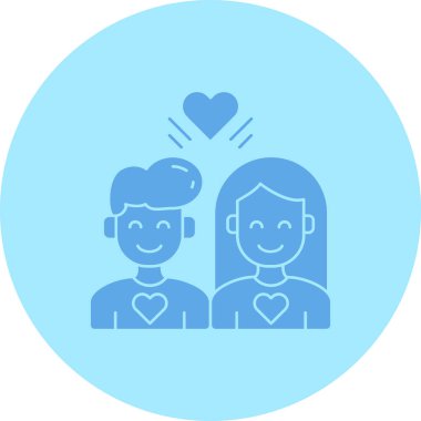 çift simge vektör illüstrasyonu