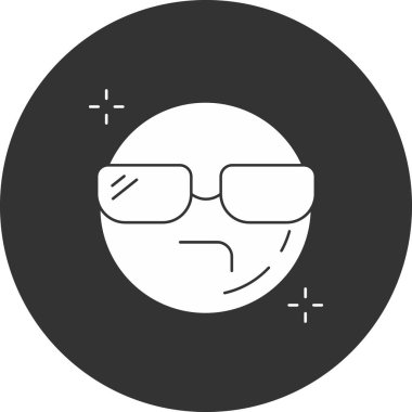 emoji simgesinin vektör illüstrasyonu