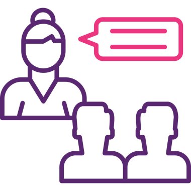 Müşteri hizmeti simgesi, vektör illüstrasyonu