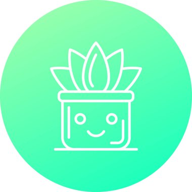 Kaktüs simgesi vektör illüstrasyonu