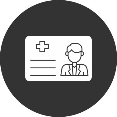 Tıbbi Kart. Basit illüstrasyon